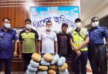Photo of লাকসামে ২ লাখ টাকার গাঁজাসহ তিন উপজেলার তিন  মাদক ব্যবসায়ী আটক